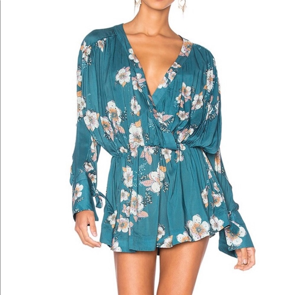 Free People Tuscan Dreams Floral Tunic